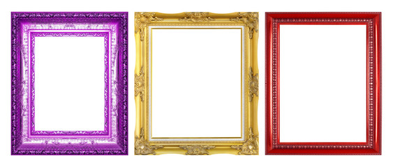 Frame isolated on the white background