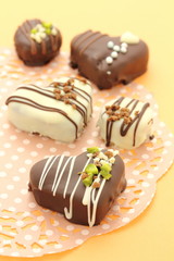 ハートのトリュフチョコレート