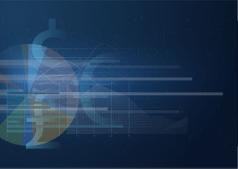 Abstract geometric technology graphic elements. 