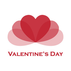 Happy Valentine's day lettering card
