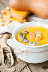Pumpkin cream soup