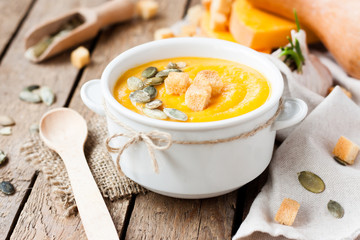Pumpkin cream soup