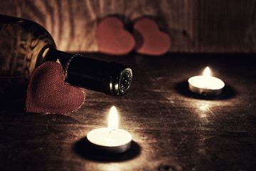 candle valentine heart