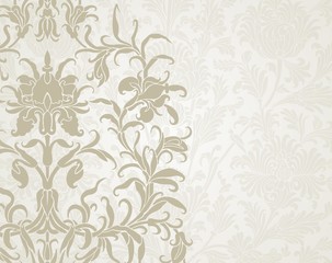 wedding card design, paisley floral pattern , India