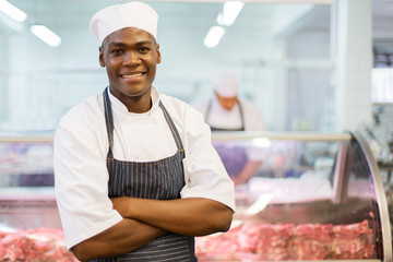 young african american butcher - 102714488
