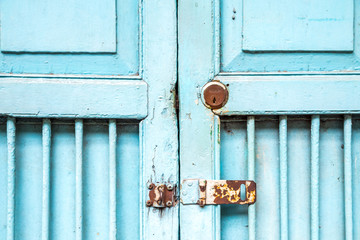 old vintage paint door