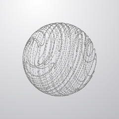 3D sphere of particles