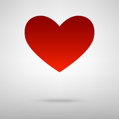 Red icon with shadow