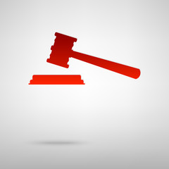 Red icon with shadow