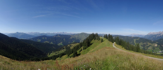 View from Sonnberg,  Berchtesgadener Alp, Salzburgland, Austria