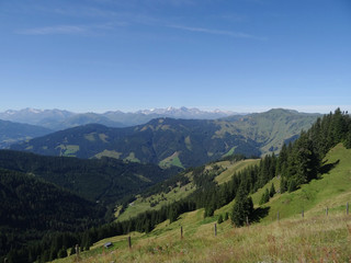 Fototapeta premium View from Sonnberg, Berchtesgadener Alp, Salzburgland, Austria