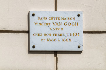 Paris France 2014 April 21,  The Montmarte district of Paris is an historic entertainment area  of ...