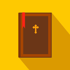 Obraz premium Bible book flat icon