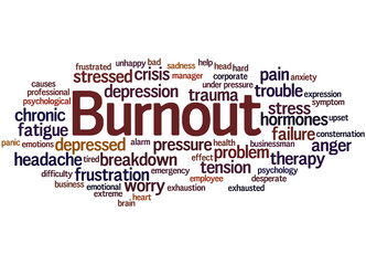 Burnout, word cloud concept 9