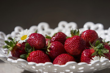 red ripe strawberries