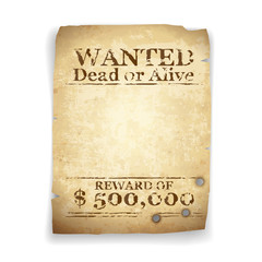 Wanted Western Poster