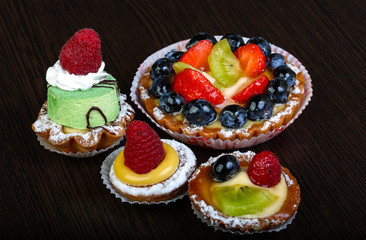 Pastry with berries