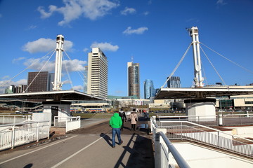 Fototapeta premium View from the footbridge