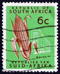 Postage stamp South Africa 1971 Ear of Corn, Maize