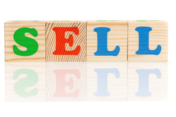 Wooden сubes with letters