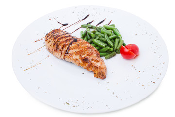 Delicious fried pork fillet.