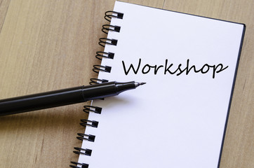 Workshop write on notebook