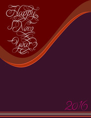 2016 New Year Calligraphy Design