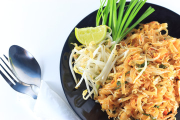 Pad Thai,Thailand fried foods are popular in Thai and foreigners in Thailand.