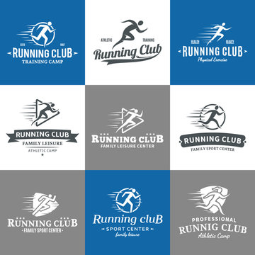 Running Club Logo, Icons and Design Elements