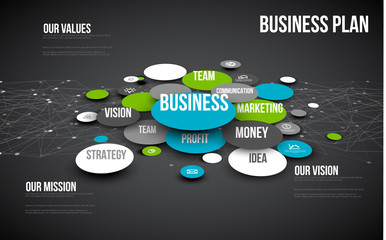 Business infographic diagram