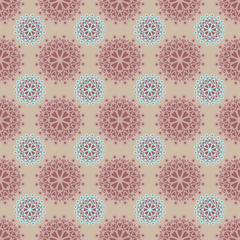 Seamless arabic ornamental pattern texture background with decor
