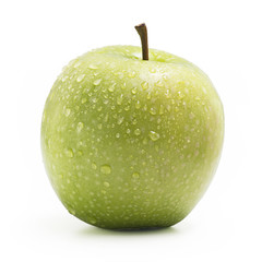 Green apple isolated on white background