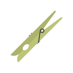 Wooden clothes pin flat 