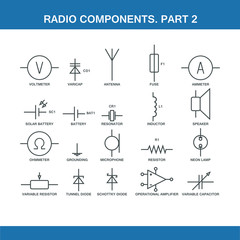 designation of components in the wiring diagram