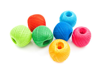 colorful spools of thread