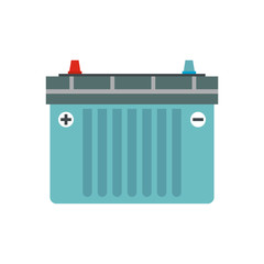 Car battery flat icon 