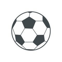 Soccer ball flat icon 