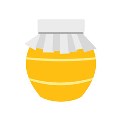 Honey jar with cover icon