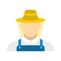 Beekeeper flat icon