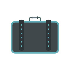 Suitcase for travalling flat icon