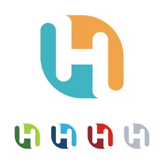 Simple Modern Logo Of Letter H Template