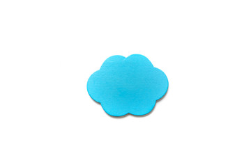 Blue cloud isolated