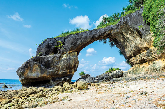 sea arch at Neil Island, Andaman India
