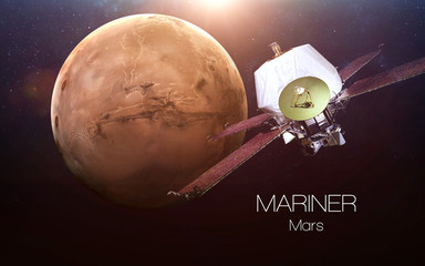 Mars - Mariner spacecraft. This image elements furnished by NASA. © Vadimsadovski
