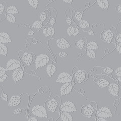 seamless pattern with strawberry design