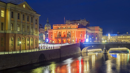 Fototapeta na wymiar Royal Opera in Stockholm, Sweden