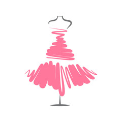  dummy dress illustration vector