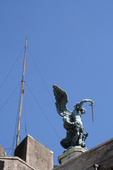Rome,Italy,Castel Sant'Angelo,Archangel Michael,spring.