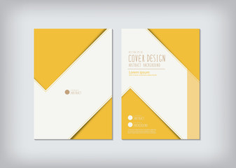 Business report zigzag design cover.