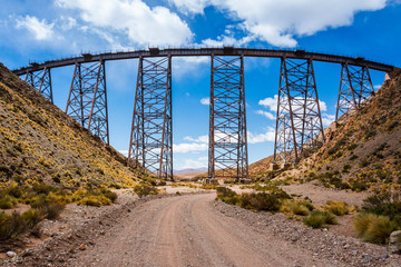 La Polvorilla viaduct in the Northwest of Argentina 